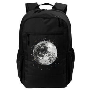 Black And White Disco Ball Club Retro Daily Commute Backpack