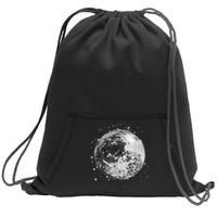 Black And White Disco Ball Club Retro Sweatshirt Cinch Pack Bag