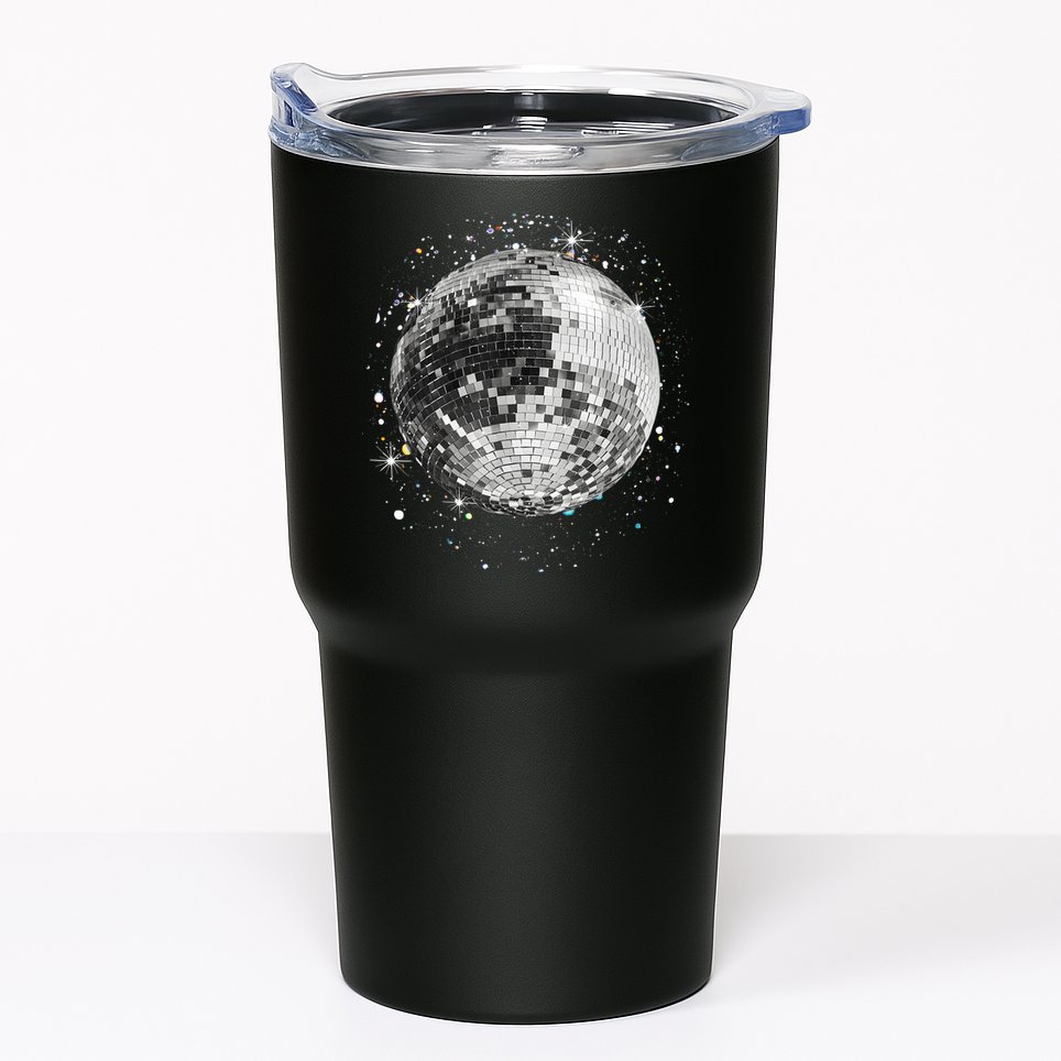 Black And White Disco Ball Club Retro Tumbler