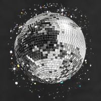 Black And White Disco Ball Club Retro Trucker Hat