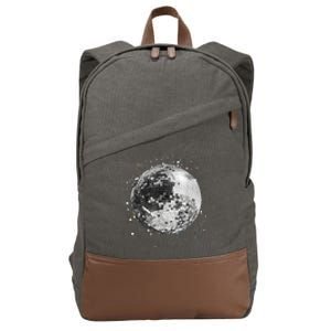 Black And White Disco Ball Club Retro Cotton Canvas Backpack