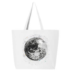 Black And White Disco Ball Club Retro 25L Jumbo Tote