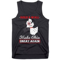 Build A Wall Make Ohio Great Again Funny State Gift Parody Tank Top