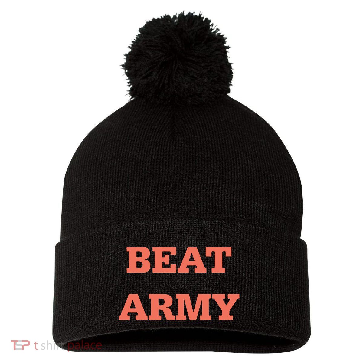 Beat Army Whatever Amy Pom Pom 12in Knit Beanie