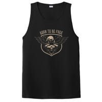 Black And White Vintage Biker PosiCharge Competitor Tank