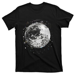 Black And White Disco Ball Club Retro T-Shirt