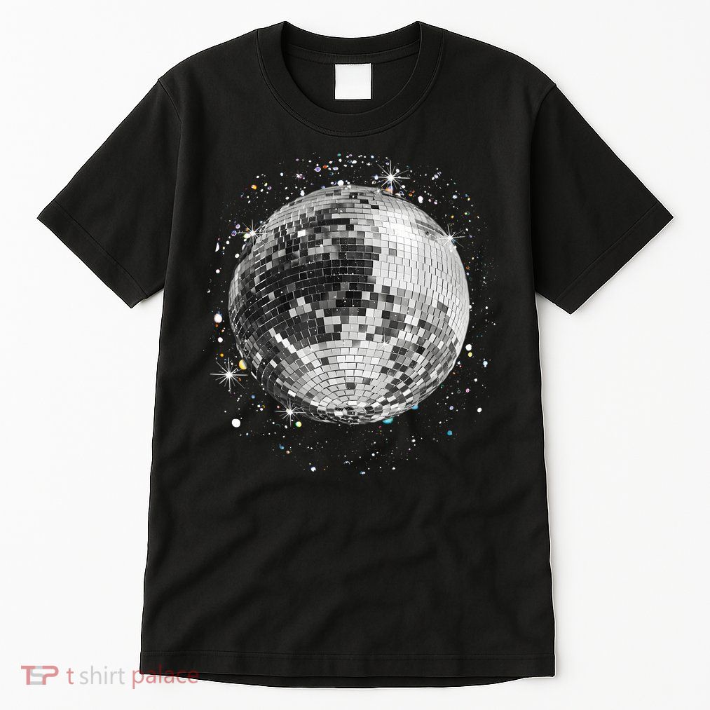 Black And White Disco Ball Club Retro Tall T-Shirt