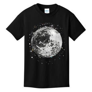 Black And White Disco Ball Club Retro Kids T-Shirt