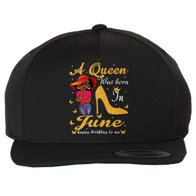 Birthday Afro Wo Sun Hat A Queen Was Born In June Wool Snapback Cap