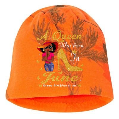 Birthday Afro Wo Sun Hat A Queen Was Born In June Kati - Camo Knit Beanie