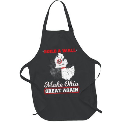 Build A Wall Make Ohio Great Again Funny State Gift Parody Apron