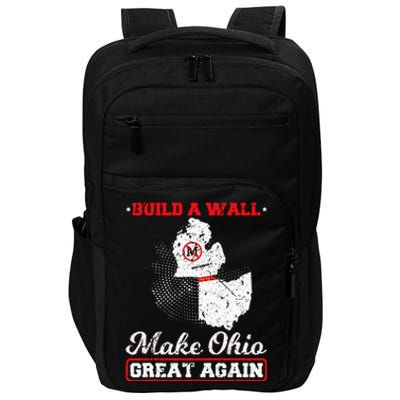 Build A Wall Make Ohio Great Again Funny State Gift Parody Impact Tech Backpack