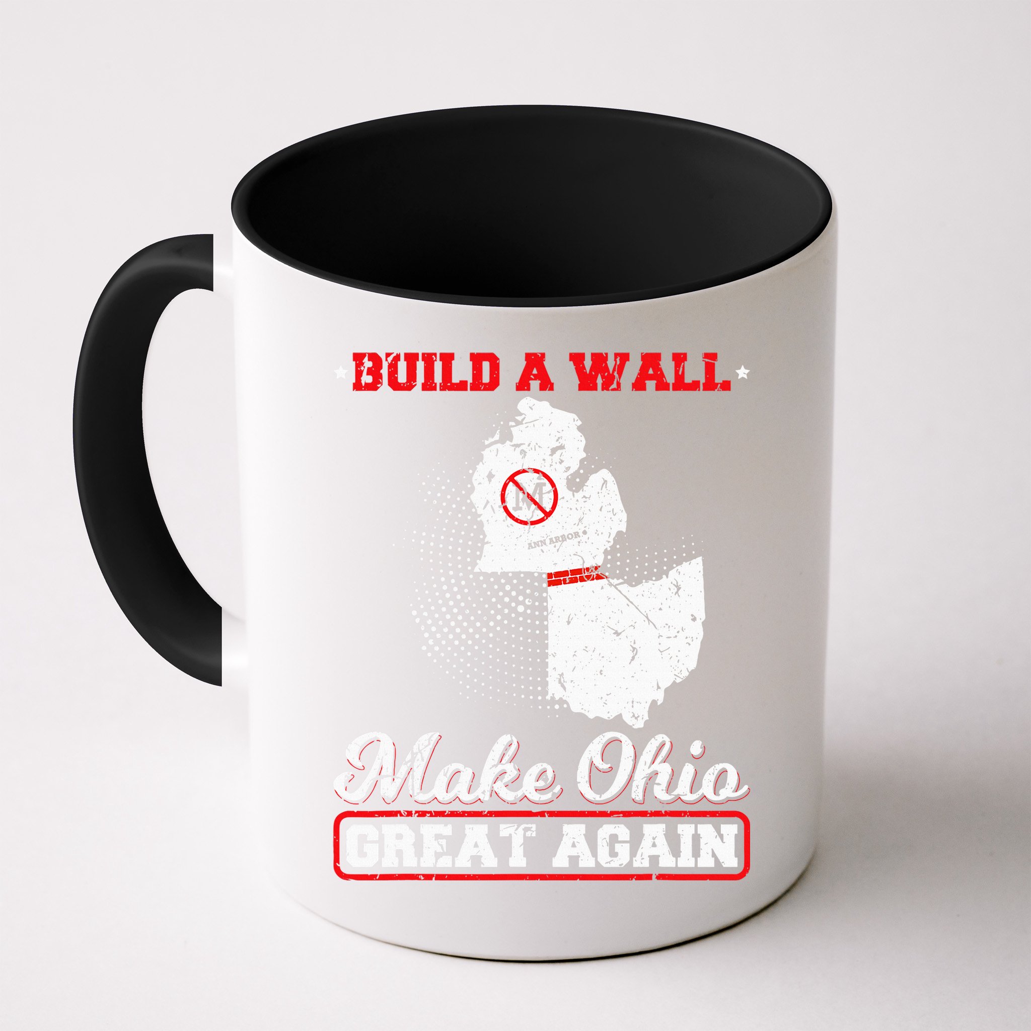 Build A Wall Make Ohio Great Again Funny State Gift Parody Mug