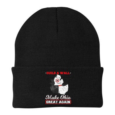 Build A Wall Make Ohio Great Again Funny State Gift Parody Beanie