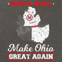 Build A Wall Make Ohio Great Again Funny State Gift Parody Cotton Canvas Backpack