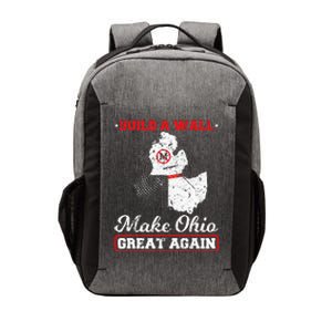 Build A Wall Make Ohio Great Again Funny State Gift Parody Vector Backpack