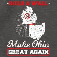 Build A Wall Make Ohio Great Again Funny State Gift Parody Vector Backpack