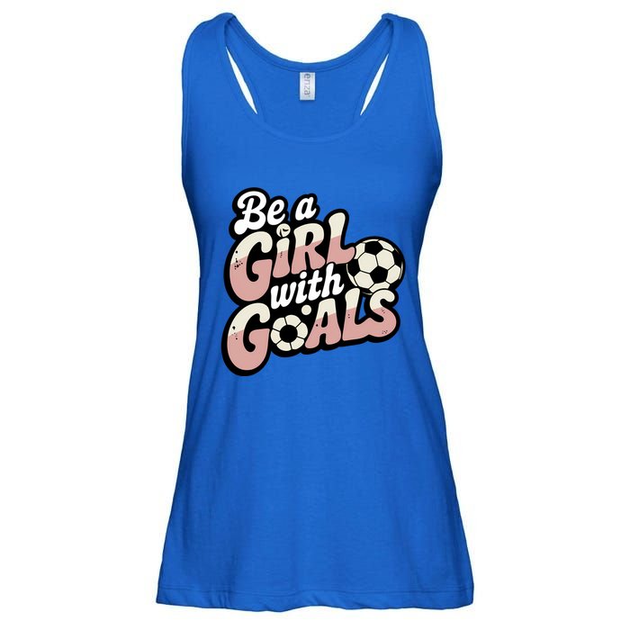 Be A With Goals Soccer Player Graphic Soccer Gift Ladies Essential Flowy Tank