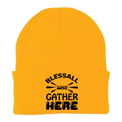 Bless All Who Gather Here Knit Cap Winter Beanie