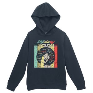 Black Afro Woman Melanin Girl Black History Month Motivation Urban Pullover Hoodie