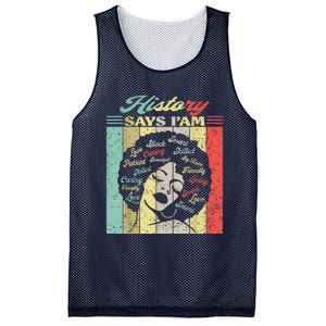 Black Afro Woman Melanin Girl Black History Month Motivation Mesh Reversible Basketball Jersey Tank