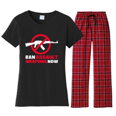 Ban Assault Weapons Now Women's Flannel Pajama Set