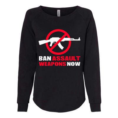 Ban Assault Weapons Now Womens California Wash Sweatshirt