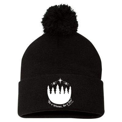 Be A Winner Be A Star Pom Pom 12in Knit Beanie