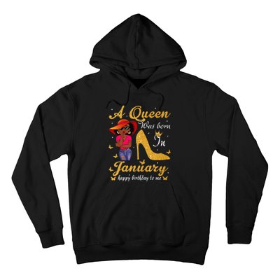 Birthday Afro Wo Sun Hat A Queen Was Born In January Hoodie