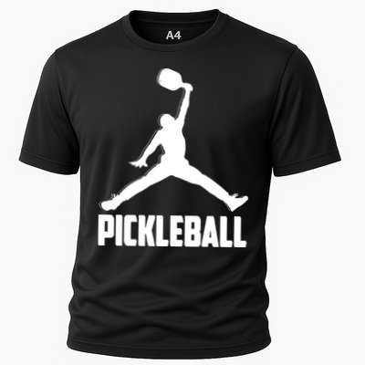Black And White Pickleball Sports Logo Performance Shirt