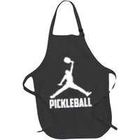 Black And White Pickleball Sports Logo Apron