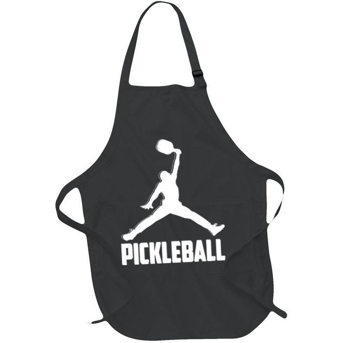 Black And White Pickleball Sports Logo Apron
