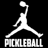Black And White Pickleball Sports Logo Cooling Performance Long Sleeve Crew