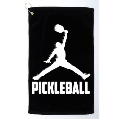 Black And White Pickleball Sports Logo Golf Towel
