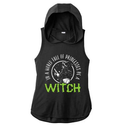 Be a Witch Halloween Costume Ladies PosiCharge Tri-Blend Wicking Draft Hoodie Tank