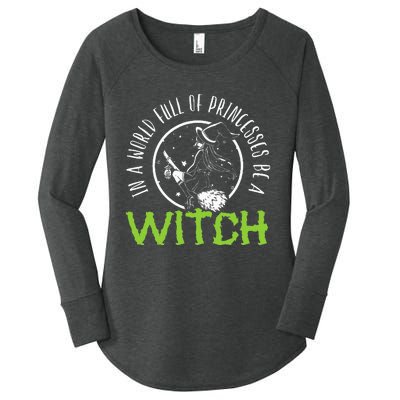 Be a Witch Halloween Costume Women's Perfect Tri Tunic Long Sleeve Shirt