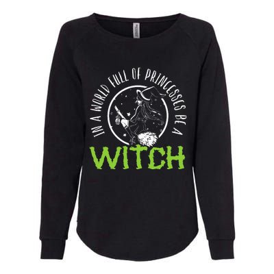 Be a Witch Halloween Costume Womens California Wash Sweatshirt