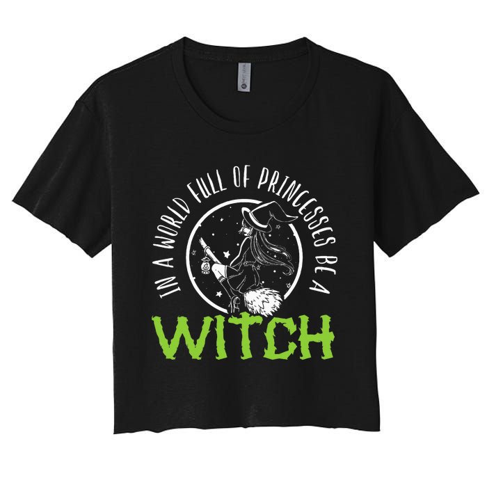 Be a Witch Halloween Costume Women's Crop Top Tee