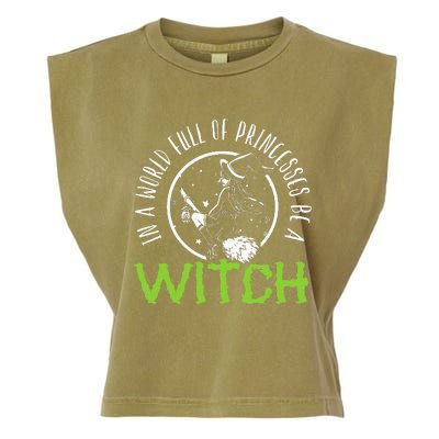 Be a Witch Halloween Costume Garment-Dyed Women's Muscle Tee