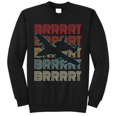 BRRRRT A-10 Warthog Vintage Retro Style Sweatshirt