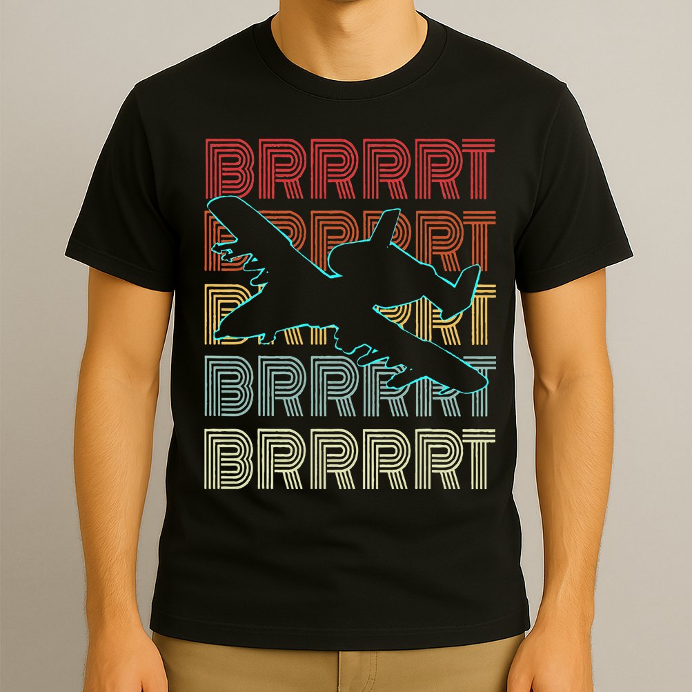BRRRRT A-10 Warthog Vintage Retro Style T-Shirt