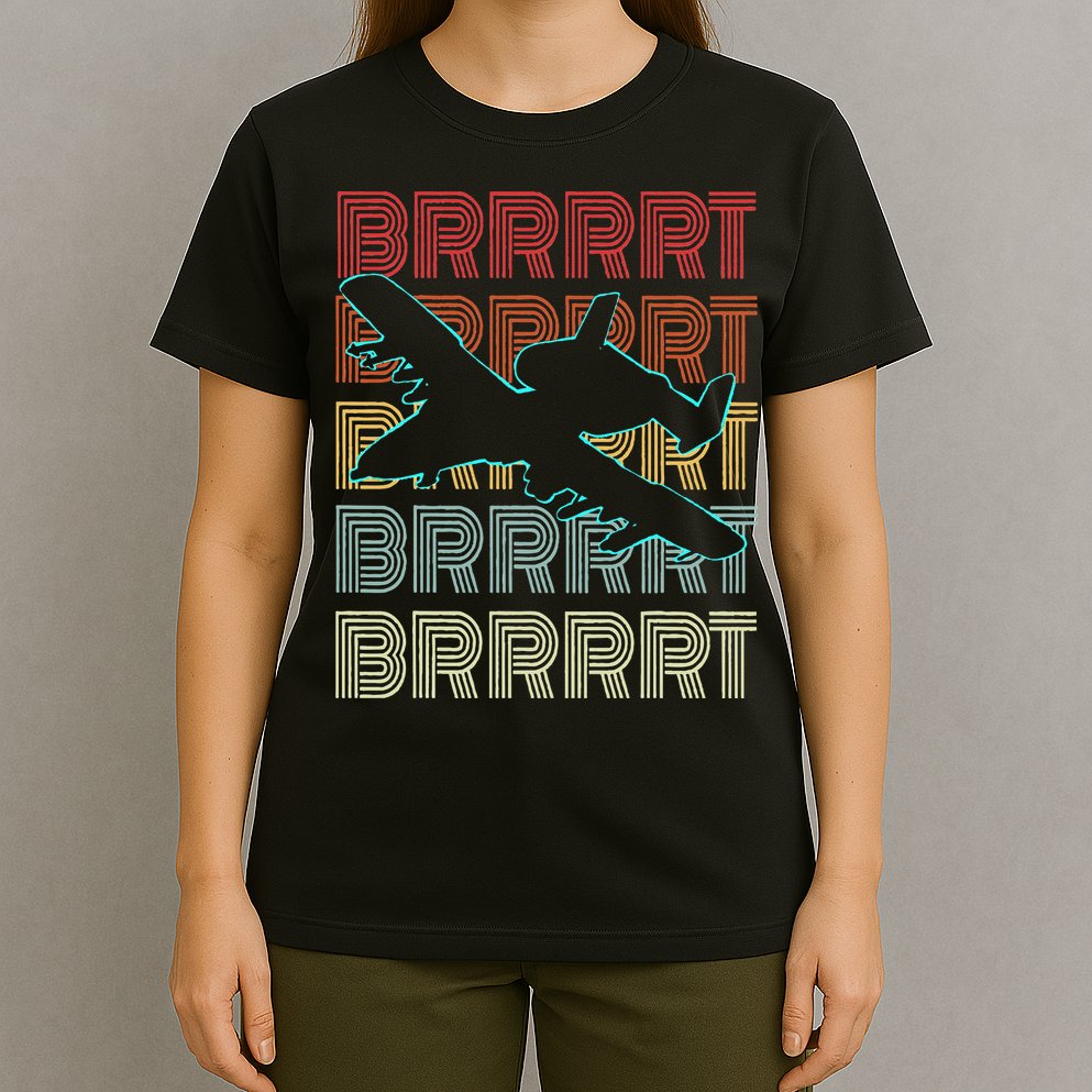 BRRRRT A-10 Warthog Vintage Retro Style T-Shirt