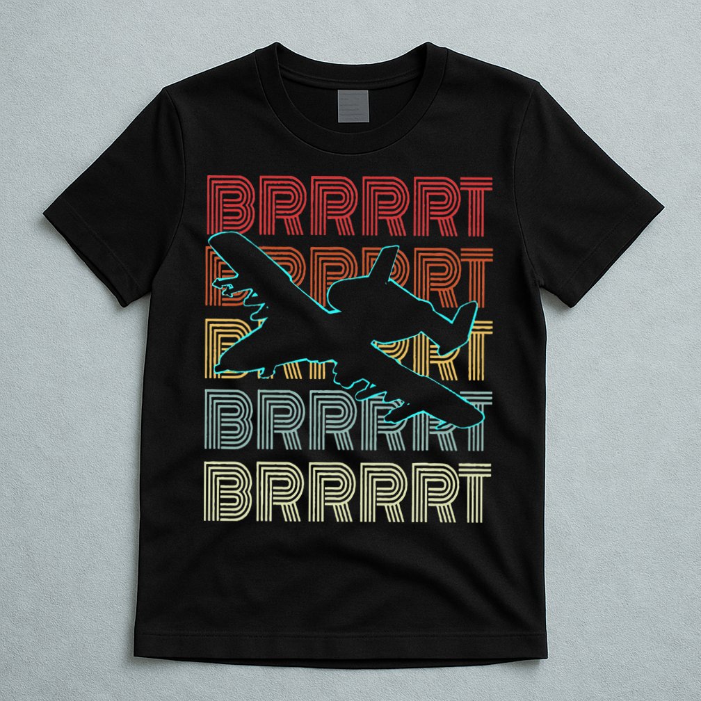BRRRRT A-10 Warthog Vintage Retro Style T-Shirt