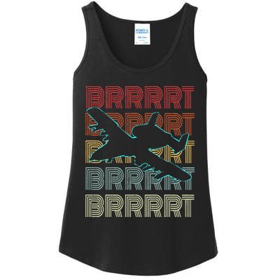 BRRRRT A-10 Warthog Vintage Retro Style Ladies Essential Tank