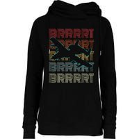 BRRRRT A-10 Warthog Vintage Retro Style Womens Funnel Neck Pullover Hood