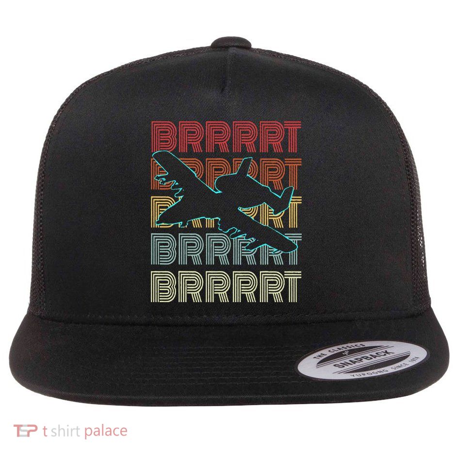 BRRRRT A-10 Warthog Vintage Retro Style Flatbill Hat