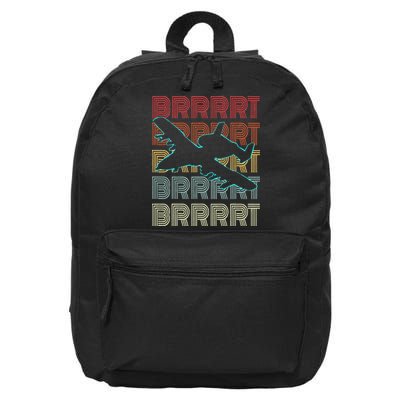 BRRRRT A-10 Warthog Vintage Retro Style 16 in Basic Backpack