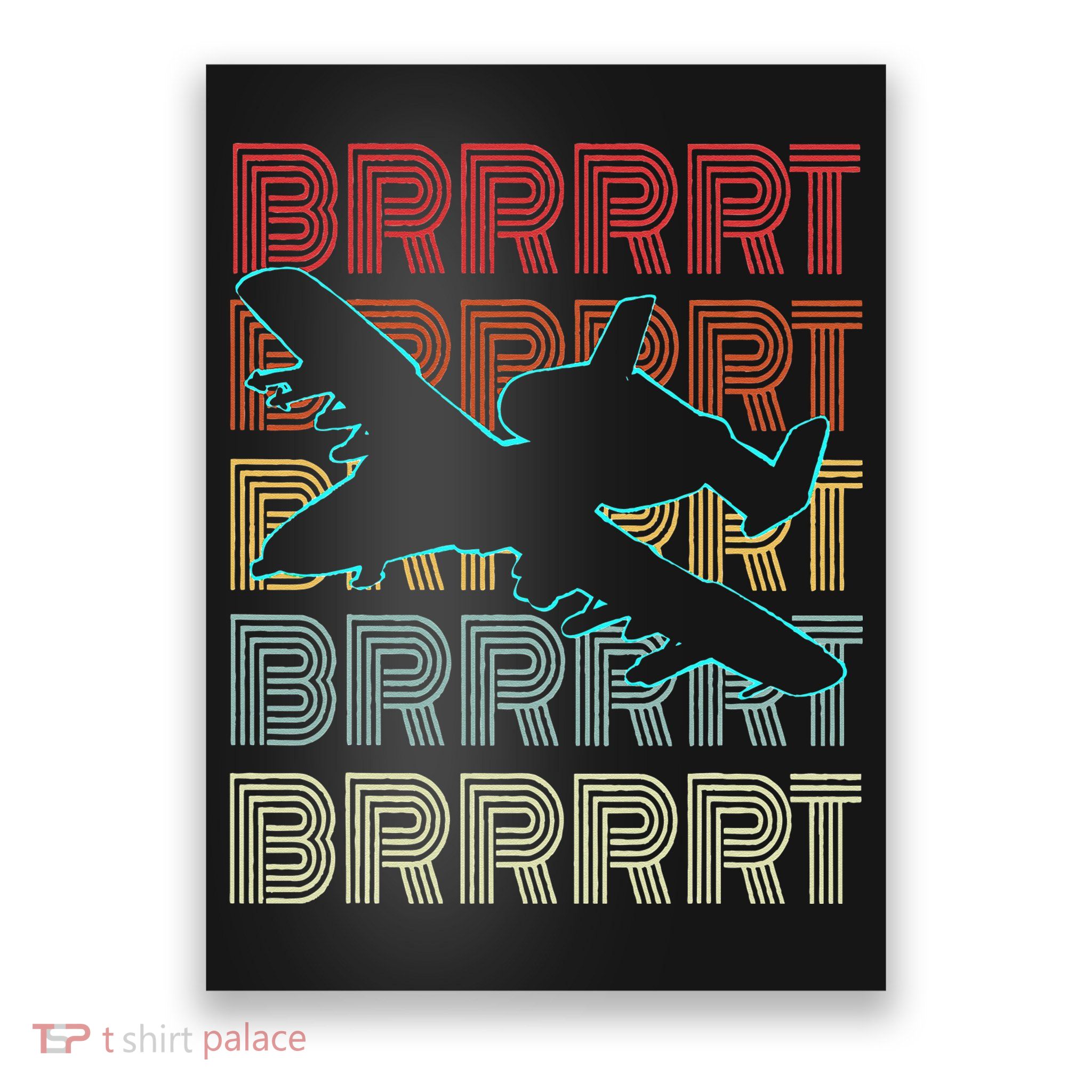 BRRRRT A-10 Warthog Vintage Retro Style Poster