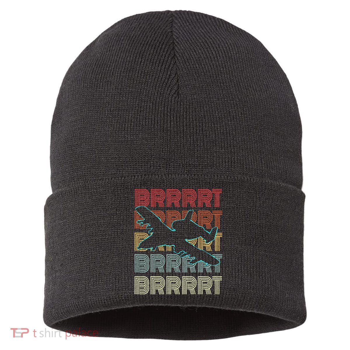 BRRRRT A-10 Warthog Vintage Retro Style Sustainable Knit Beanie