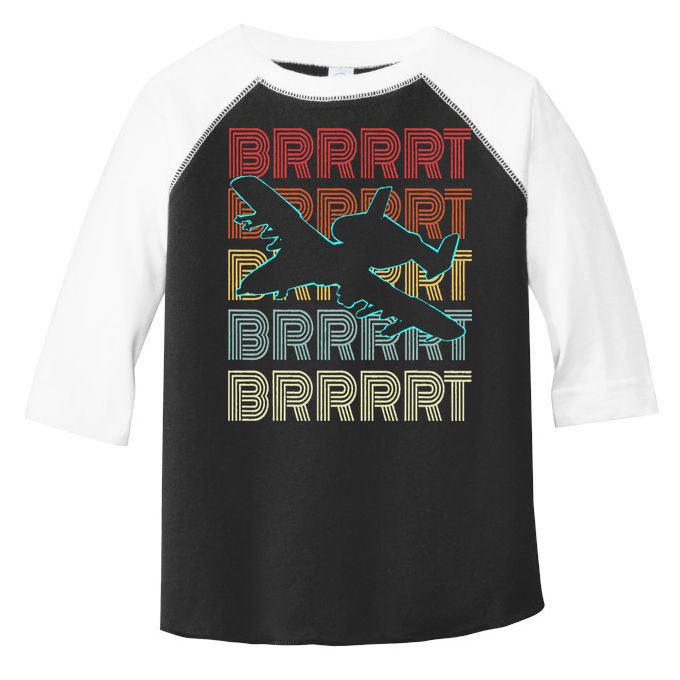 BRRRRT A-10 Warthog Vintage Retro Style Toddler Fine Jersey T-Shirt